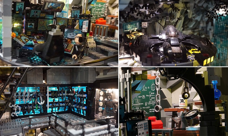Illustration for article titled The Endless Details In This Custom Lego Batcave Are Completely Overwhelming